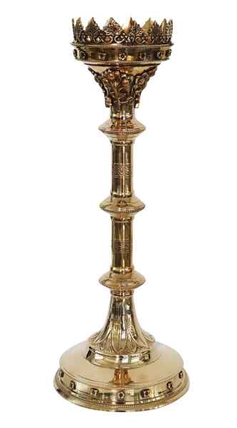 Kerzenleuchter 47cm Leuchter Altarleuchter Kerzenständer Antik-Stil goldfarben
