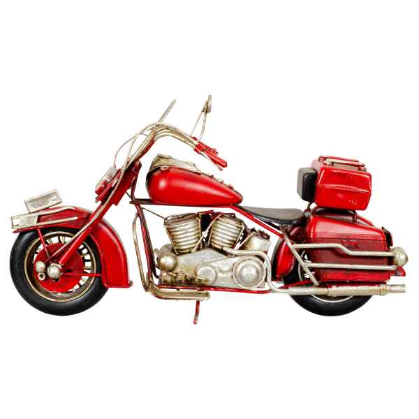 Modellmotorrad Motorrad Modell Nostalgie Blech Metall Antik-Stil - 28cm