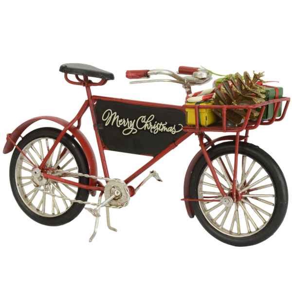 Fahrrad Weihnachten Dekoration Metall Nostalgie 24cm Antik-Stil