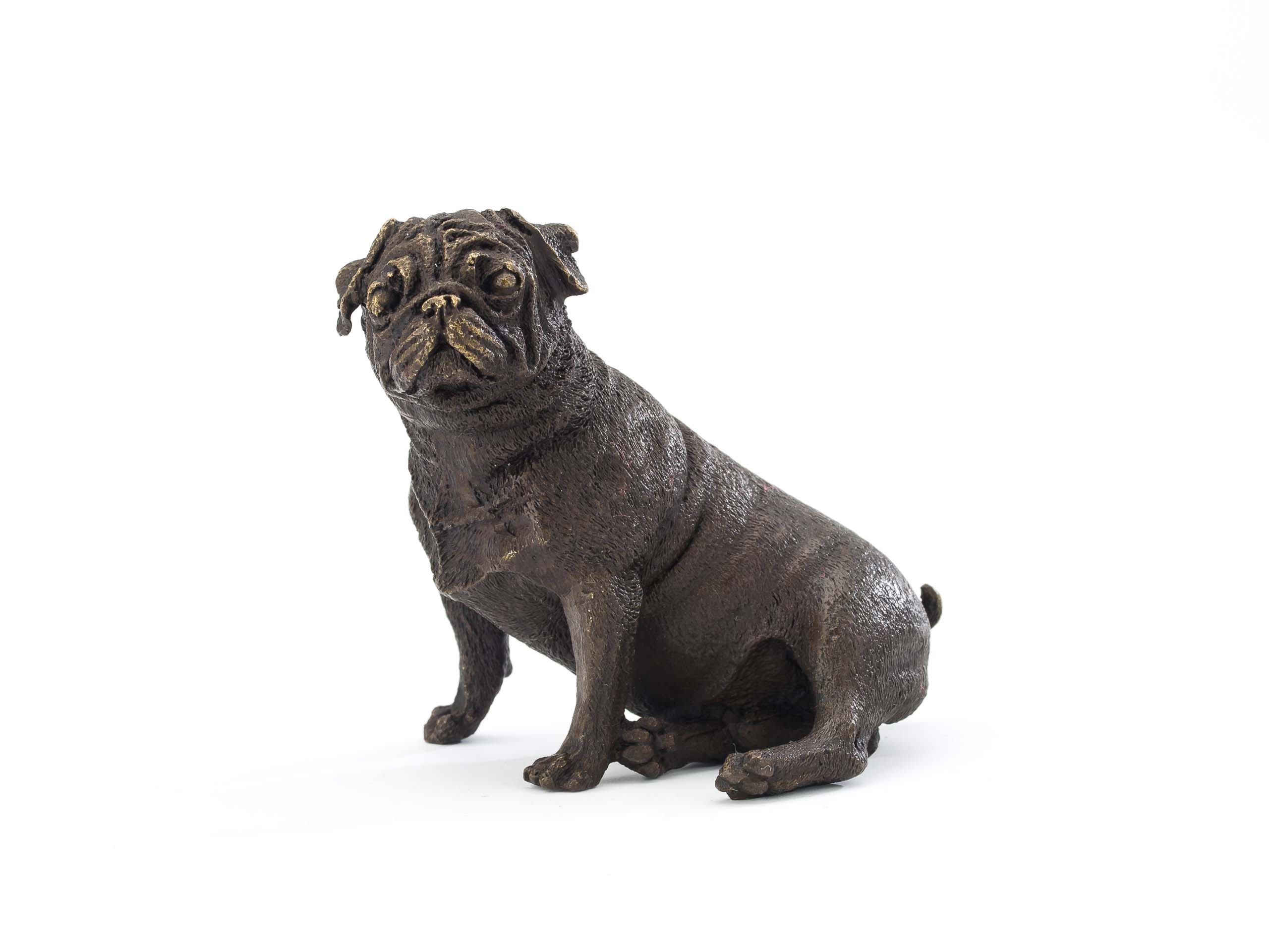 Bronzefigur Bulldogge Hund Dogge Skulptur Bronze Bronzeskulptur antik Stil 