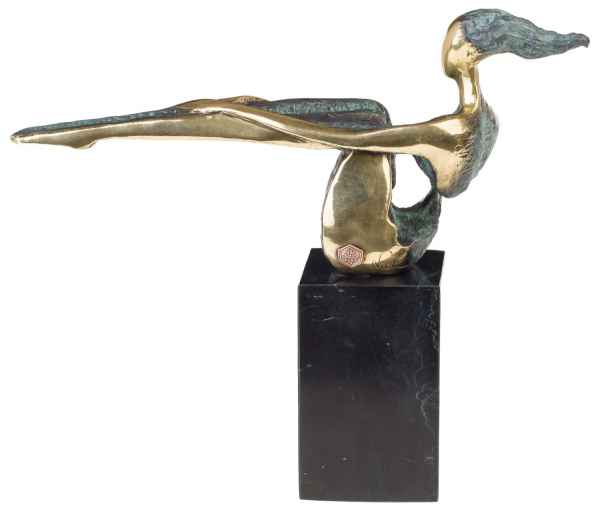 Bronzeskulptur Bronze Figur Bronzefigur Skulptur Moderne Frau Antik-Stil 33cm