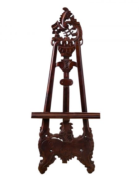 Staffelei Mahagoni 102cm Bilderständer Ständer Holz braun antik Stil easel