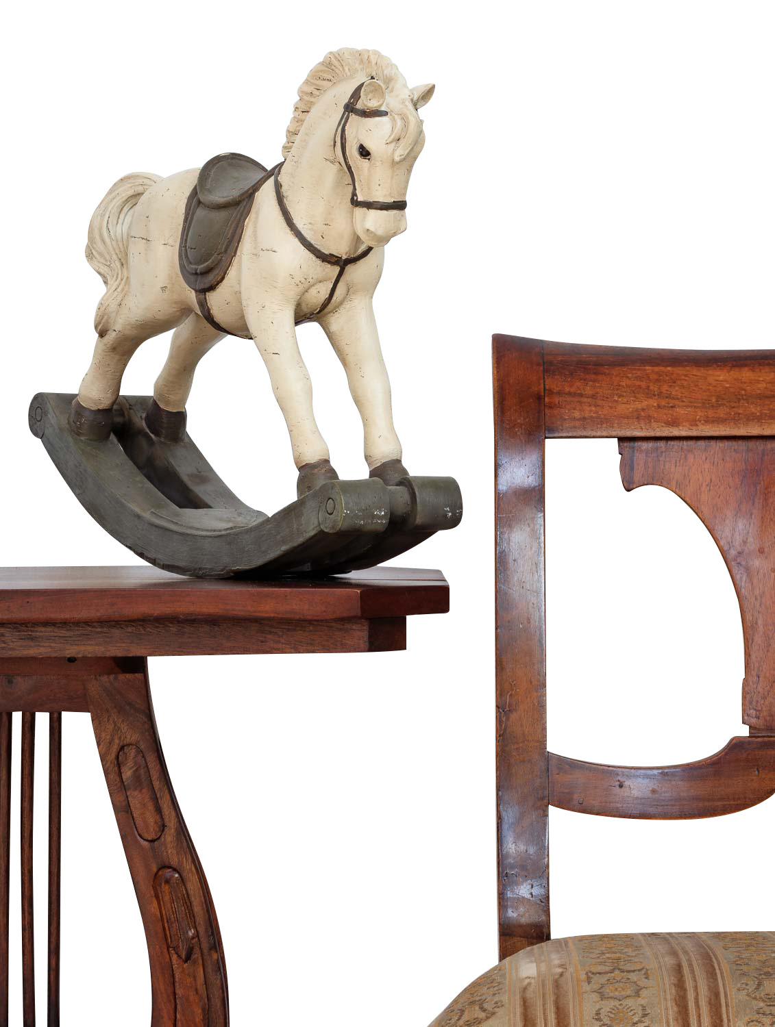 Verbaasd Slip schoenen toelage Hobbelpaard 38cm sculptuur paard figuur decoratie antieke stijl | Nederland