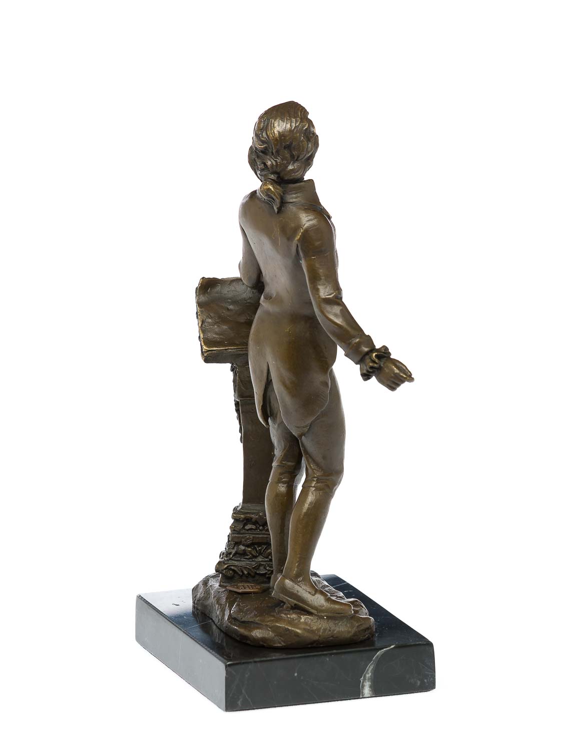 Bronzestatue Dichter Bronzeskulptur Komponist Bronze Redner Figur Antik-Stil 