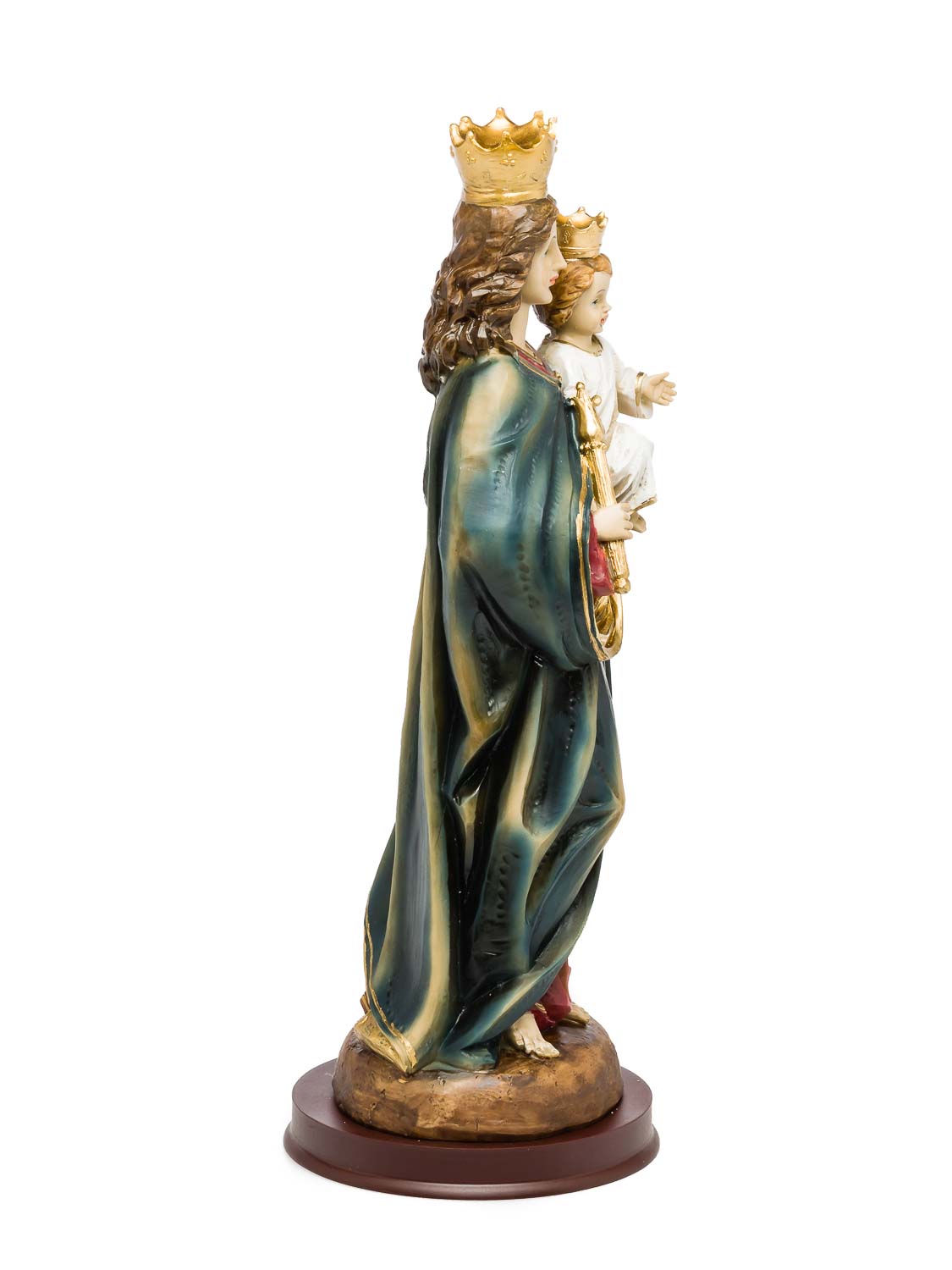 Madonnenfigur Heiligenfigur Statue Madonna Deko 31cm Jungfrau Maria mit Kind