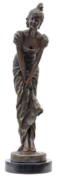 Bronzeskulptur Frau im Antik-Stil Bronze Figur nach Evgeny Lansere Replik Kopie