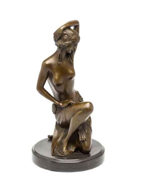 Bronzeskulptur Tänzerin Artdeco erotische Kunst 30cm Skulptur Bronze 