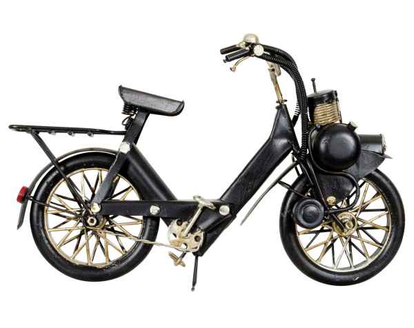 Modell Fahrrad Mofa Mofamodell Moped Nostalgie Blech Metall Antik-Stil 25cm