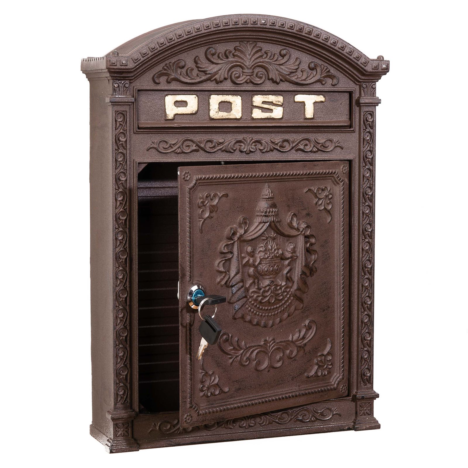 Briefkasten Antik Wandbriefkasten Landhausstil Postkasten Aluminium Letterbox 