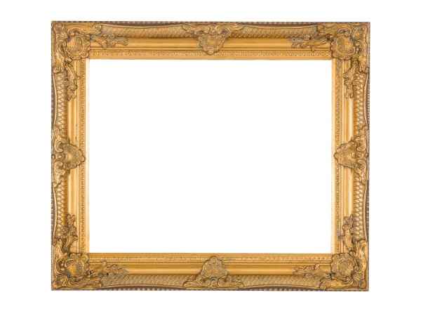 Bilderrahmen Rahmen Gemälde Ölgemälde Innenmaß 40 x 50cm Farbe gold Antik-Stil