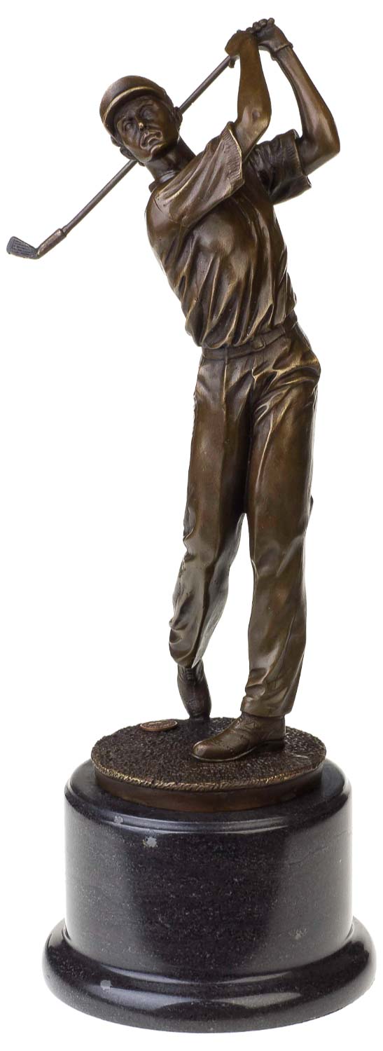 vogel Onbevredigend Rennen Bronzen Beeld Antieke Stijl Golf Golfer Man Tee Bronzen Figuur Standbeeld -  38cm | Nederland