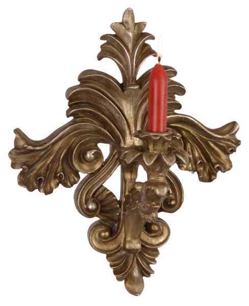Kerzenhalter Wandhalter Kerze Wandleuchter Wandarmleuchter Antik-Stil 35cm