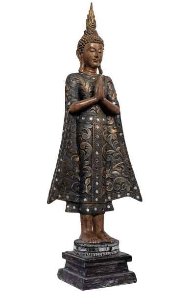 Buddha 72cm Meditation Feng Shui Figur Skulptur Asien Dekoration Antik-Stil