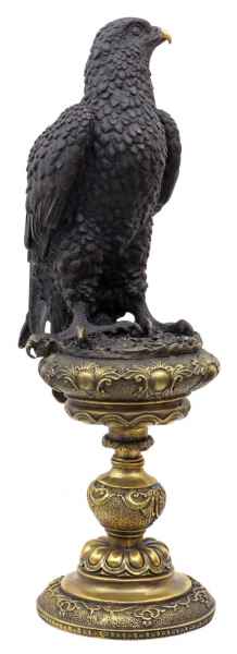 Bronzeskulptur Adler nach Archibald Thorburn Bronze Statue Antik-Stil Replik