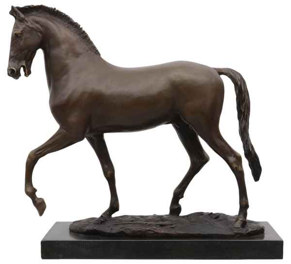Bronzeskulptur Pferd im Antik-Stil Bronze Figur Statue 60cm