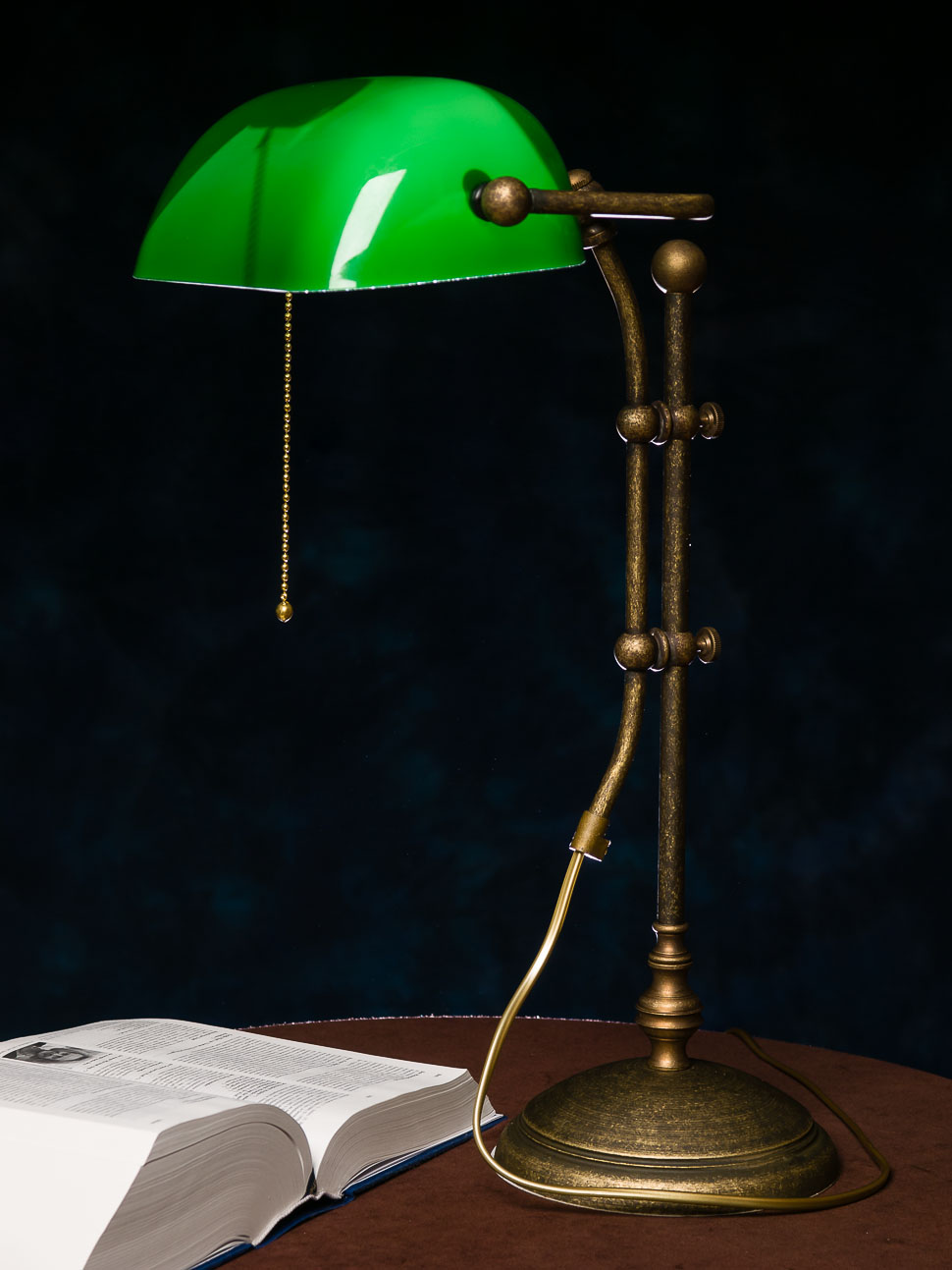 Bankerslamp Tischlampe Banker Lamp Messing brüniert Schreibtischlampe Lampe