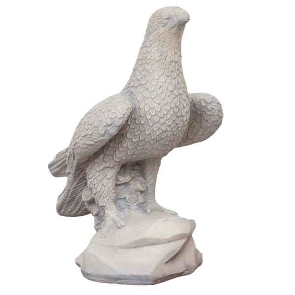 Skulptur Adler Figur Statue massiver Kunststein Antik-Stil Dekoration Garten