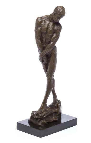 Bronzeskulptur Akt Mann erotische Kunst Bronze Skulptur Figur sculpture