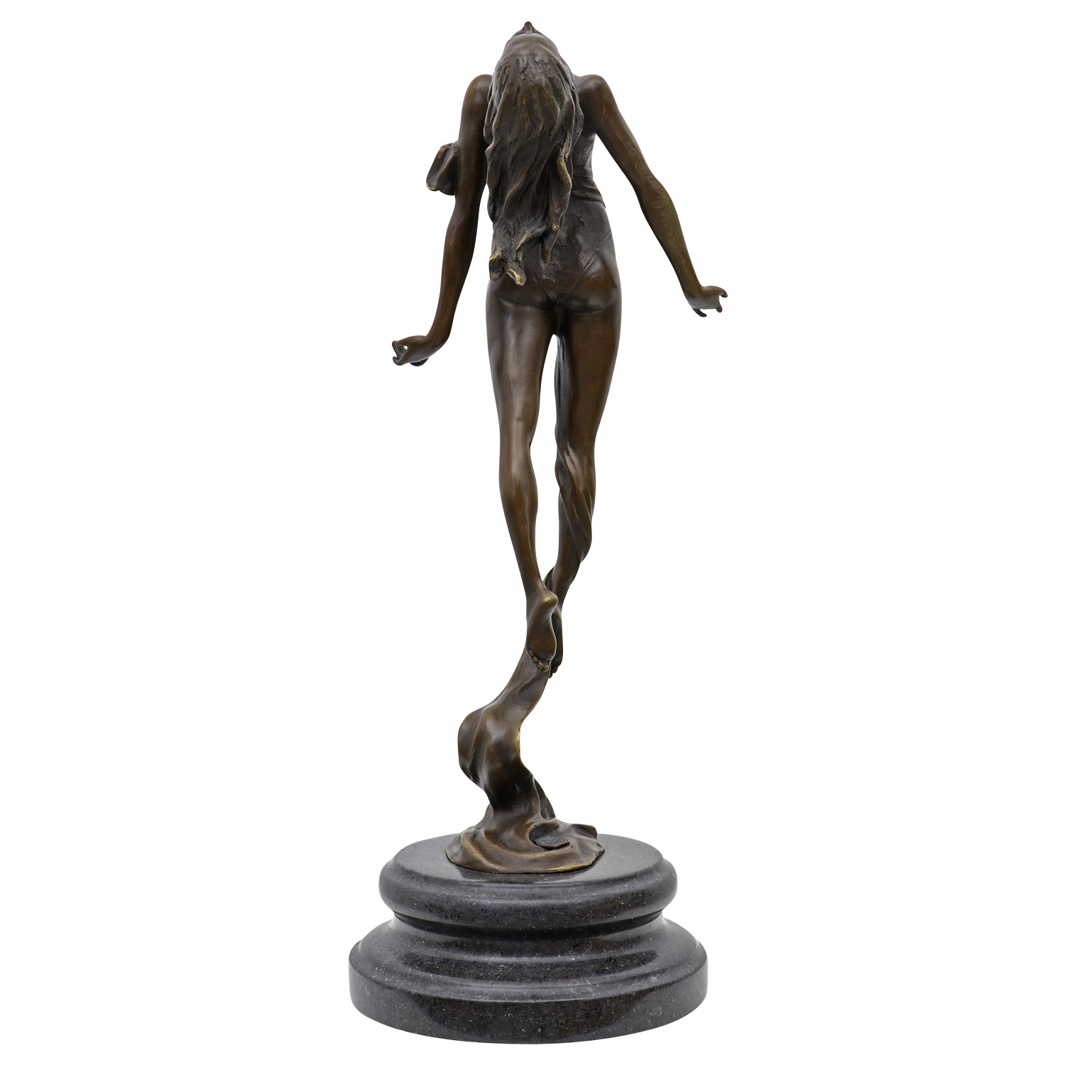 Bronzeskulptur Frau Tänzerin im Antik-Stil Bronze Figur Statue 53cm 