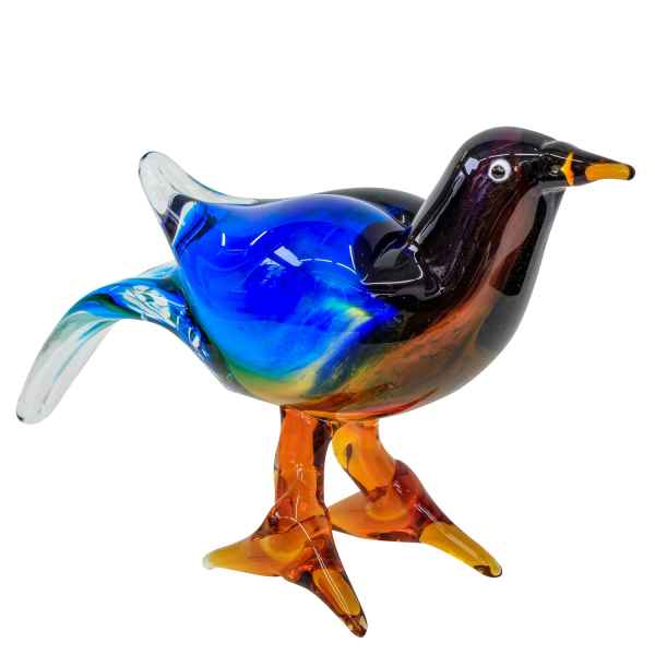 Glasfigur Figur Vogel Glas im Murano Antik Stil 22cm