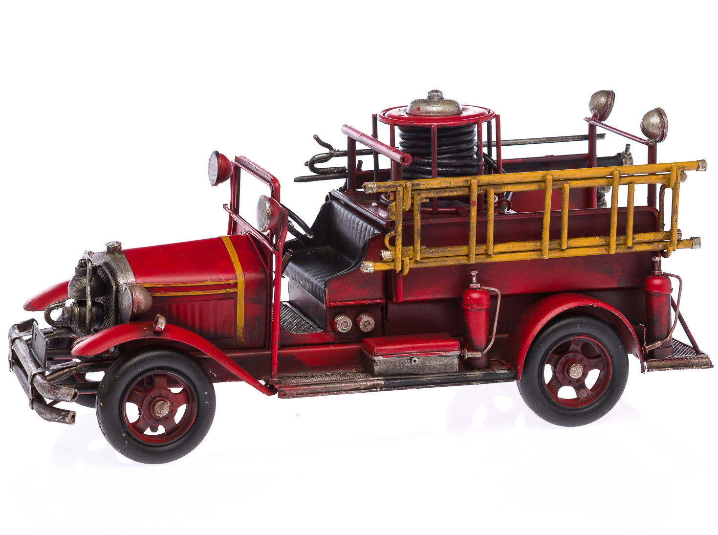 Feuerwehrauto Modellfahrzeug Feuerwehr Modell Nostalgie Antik-Stil
