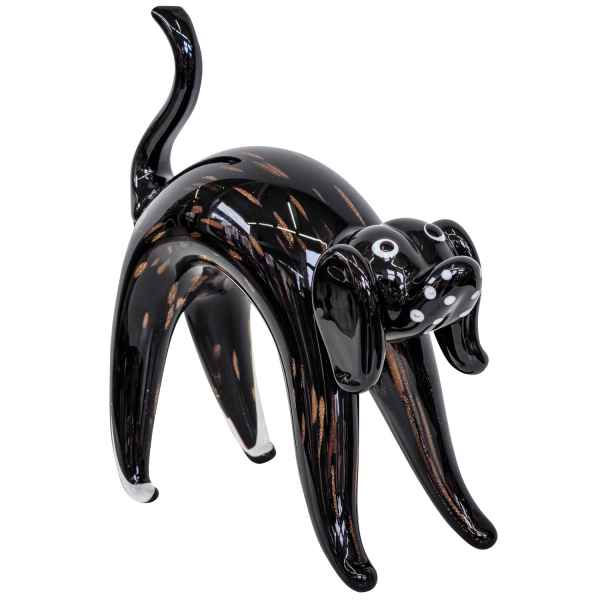 Glasfigur Figur Hund Tier Glas im Murano Antik Stil 19cm