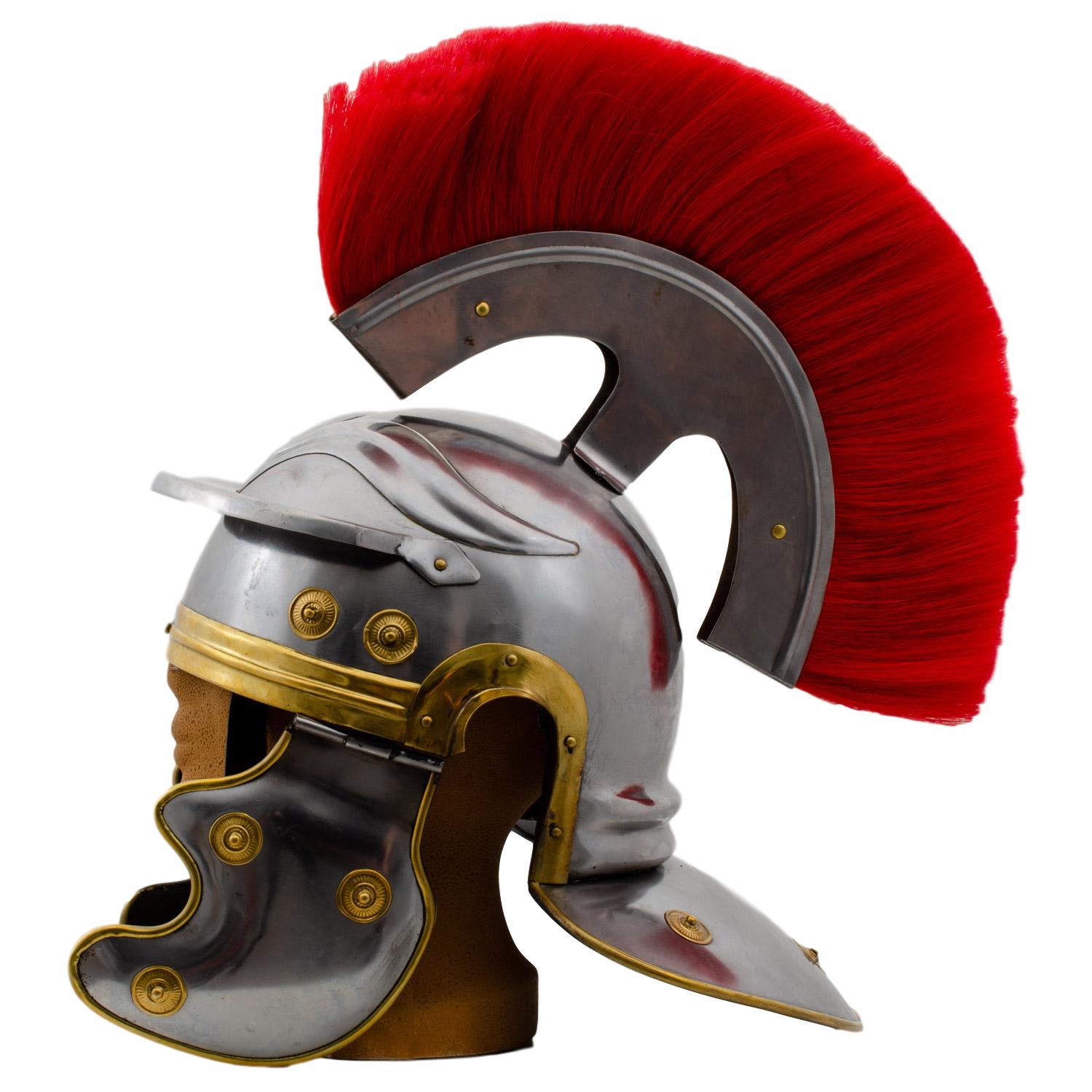 Römischer Helm Krieger Rom Römer Dekoration Metall 45cm Antik-Stil Larp 
