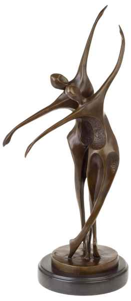 Bronzeskulptur Tanz Tänzer Paar Antik-Stil Bronze Figur Statue 50cm