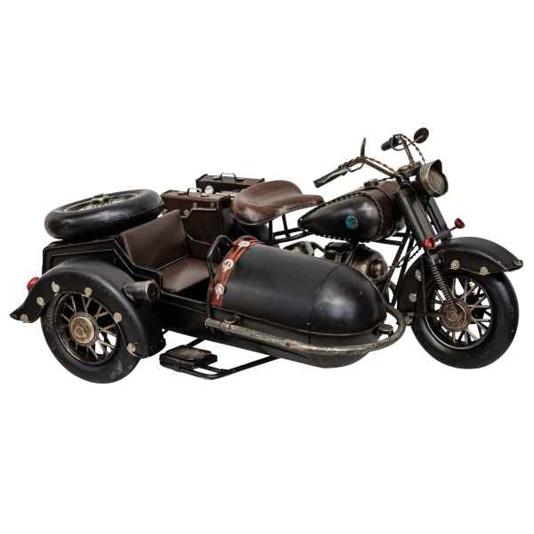 Blechmodell Modell Oldtimer Motorrad Beiwagen Gespann Bike Fahrzeug Deko 