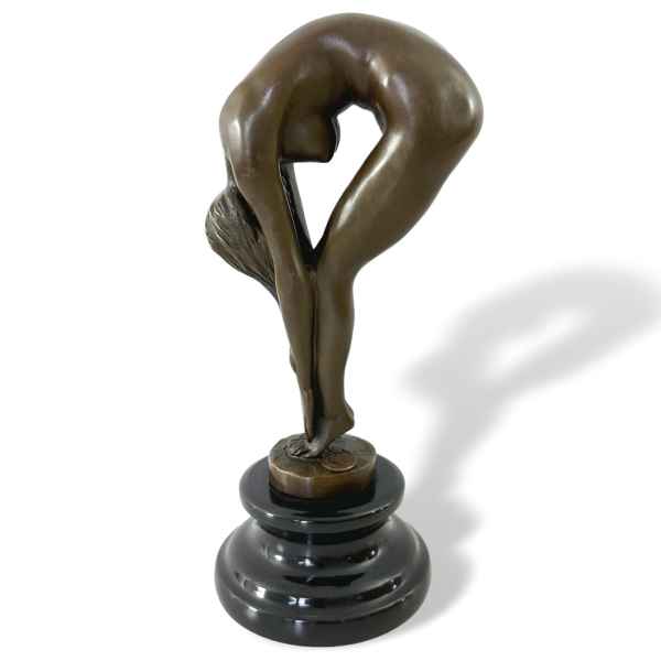 Bronzeskulptur Erotik erotische Kunst im Antik-Stil Bronze Figur Statue 24cm