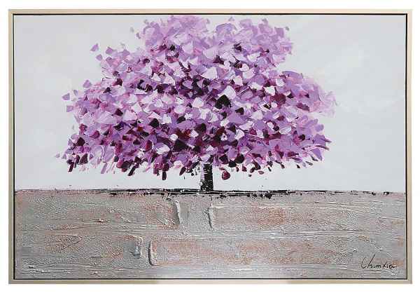 Original riesiges Gemälde Ölgemälde Baum Moderne Bild mit Rahmen 124x84cm