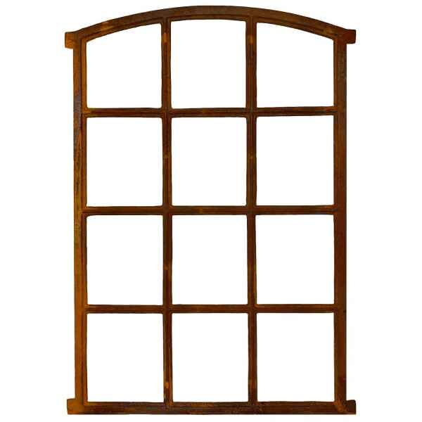 Stallfenster Scheunenfenster Fenster 12 Felder Eisen 94,5 x 62,5 Rost Antik-Stil