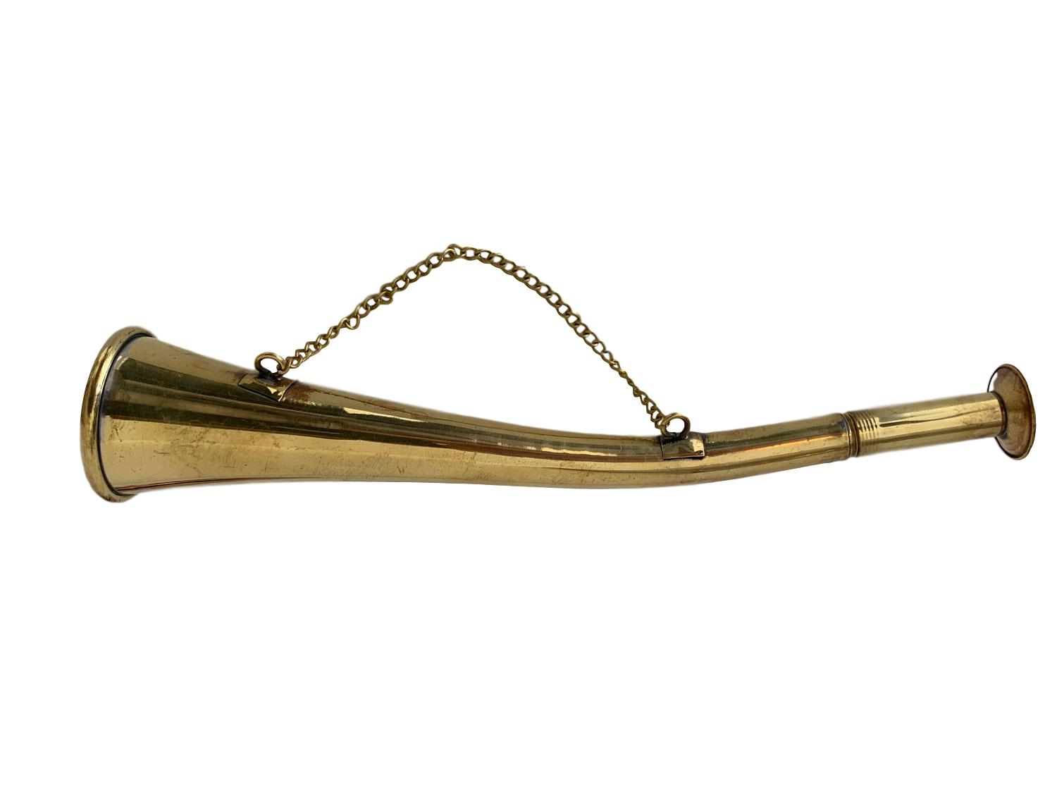 Cornet acoustique trompette de l'oreille 23cm style antique fanfare corne