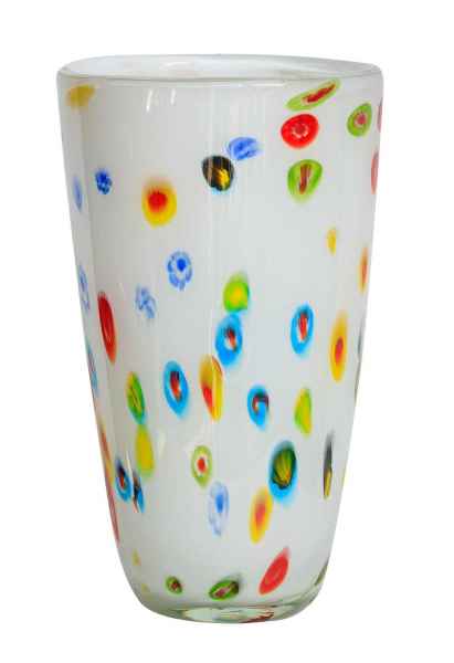 Glasvase Glas Vase im Italien Murano antik Stil 26cm schwere Tischvase 3 kg
