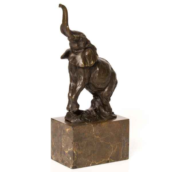 Bronzeskulptur Elefant Bronze Figur Statue Antik-Stil 30cm