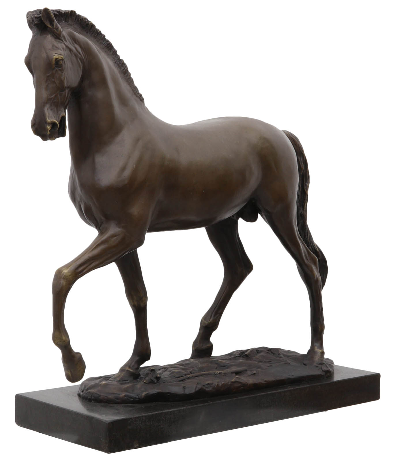 Bronzeskulptur Pferd im Antik-Stil Bronze Figur Statue 20cm 