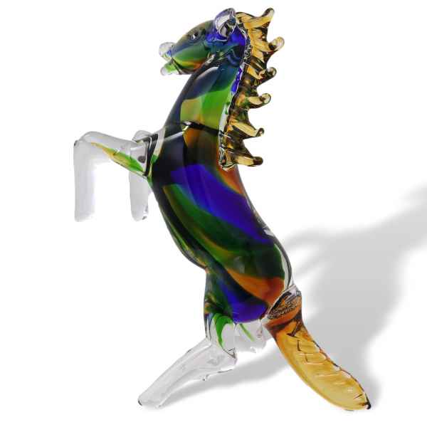 Glas Pferd Hengst im Murano Stil 30cm Glasfigur Skulptur glass Figure Horse