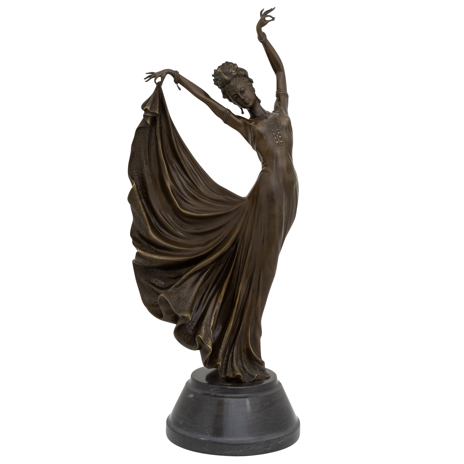 Bronze Figur Skulptur Statue Danaid H 9,7 cm 