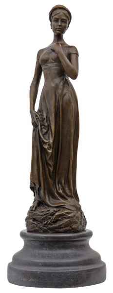 Bronzeskulptur nach Carrier-Belleuse junge Frau Bronze Figur Statue Replik Kopie