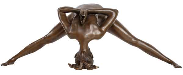 Bronzeskulptur Akt Erotik erotische Kunst Bronze Figur Statue Antik-Stil 32cm