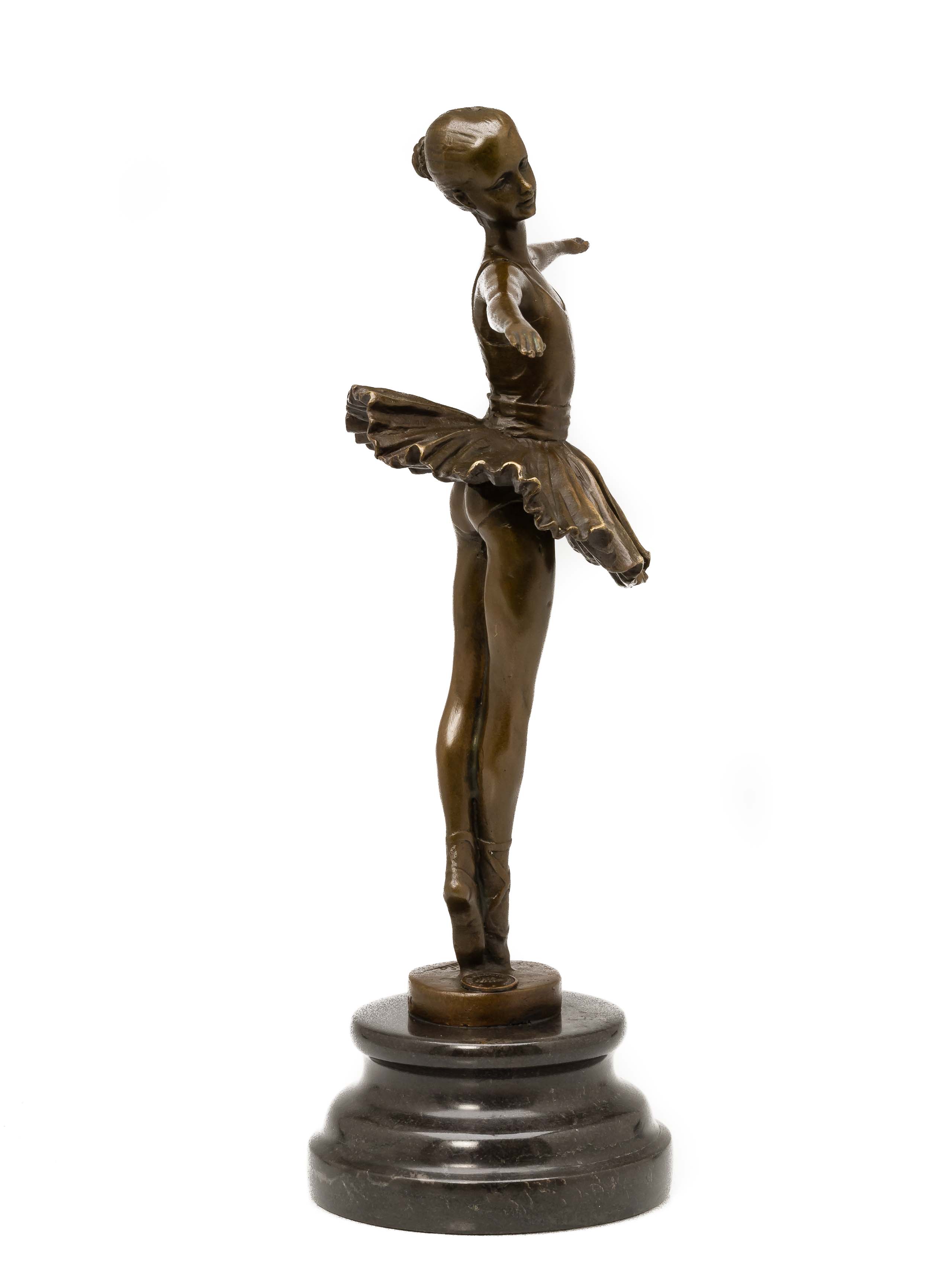 Bronze sculpture Degas-Style ballerina dancer bronze figure copy | aubaho ®