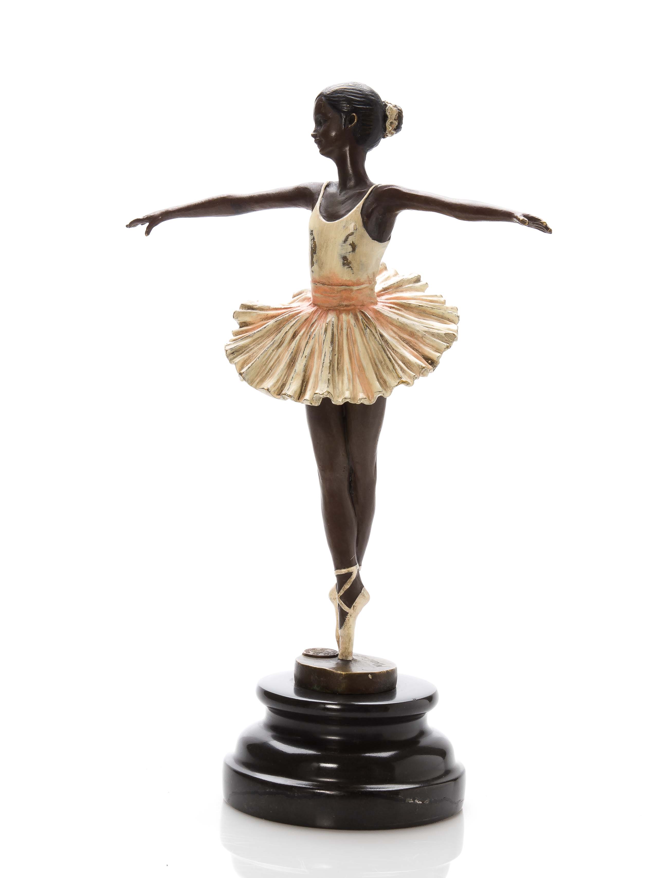 Bronsskulptur balettdansös Ballerina dansare Antik stil skulptur figur |