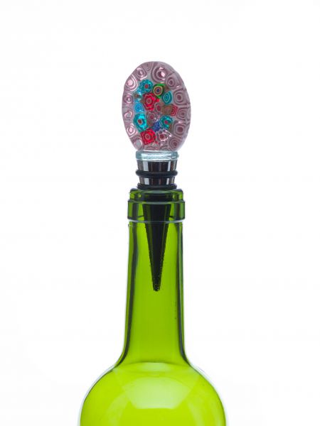 Flaschenverschluss Glasverschluss Glas abstrakt Murano Stil bottle stopper