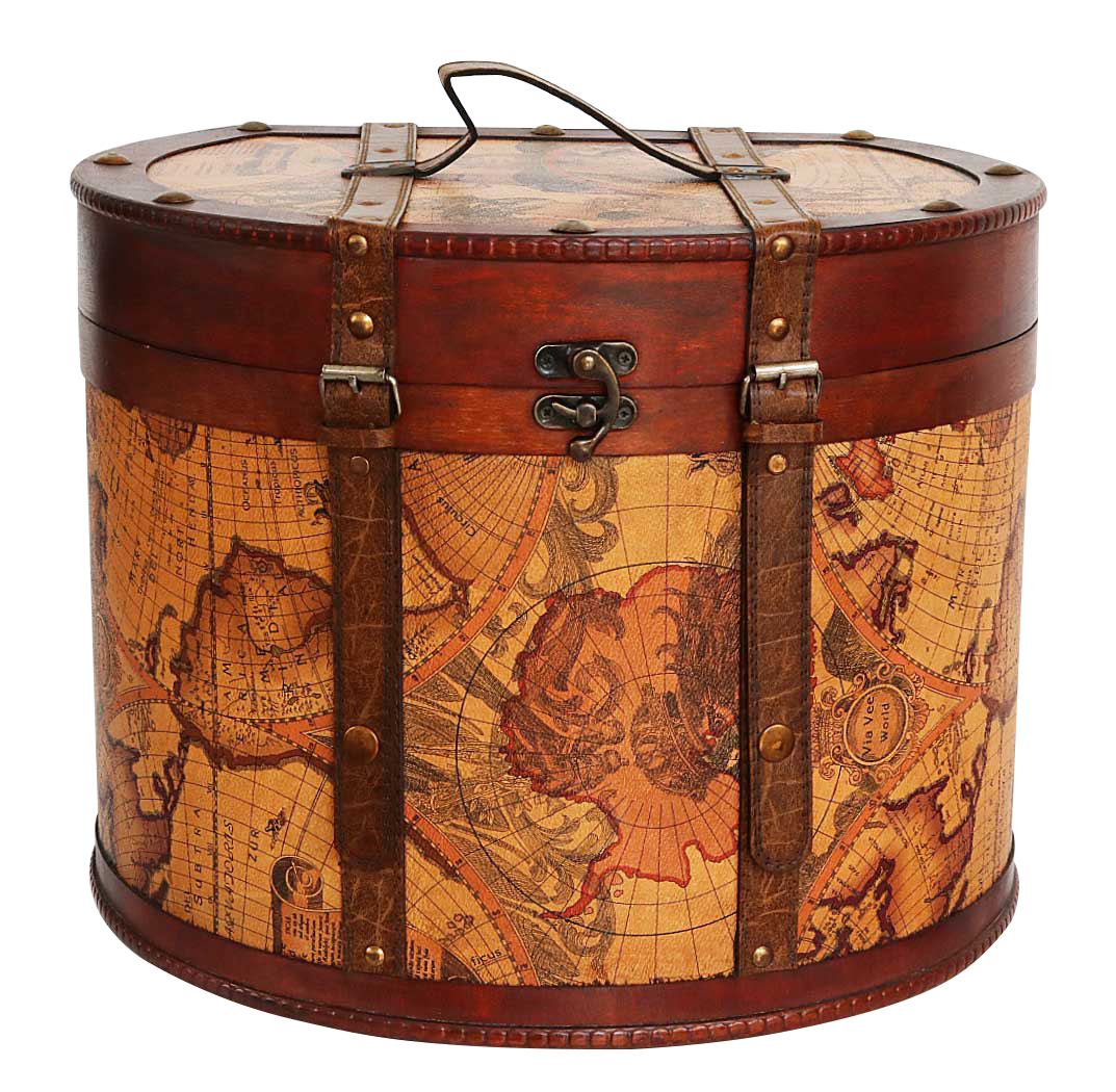 Voorschrift Correspondent Grazen 2x hoedendoos hoedendoos hoedendoos hout antieke stijl hoedendoos doos  koffer decoratie A. | Nederland