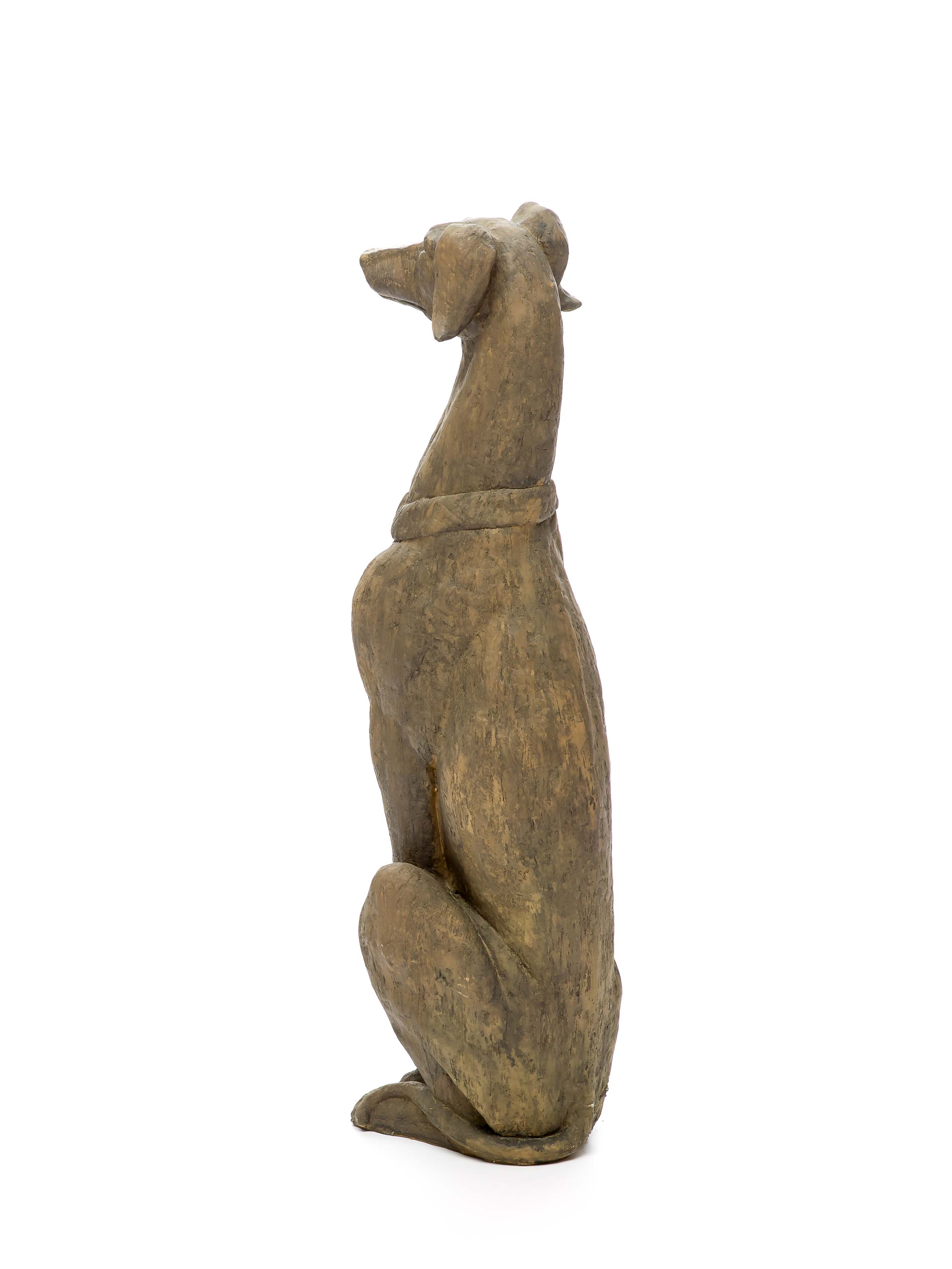 Skulptur Windhund Hund Greyhound Jagdhund Figur Whippet Haus Antik-Stil 