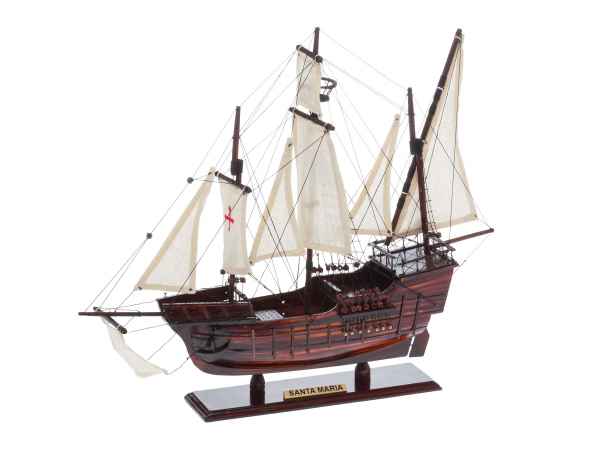 Modellschiff Santa Maria Holz Kolumbus Flaggschiff Segelschiff Karavelle Schiff