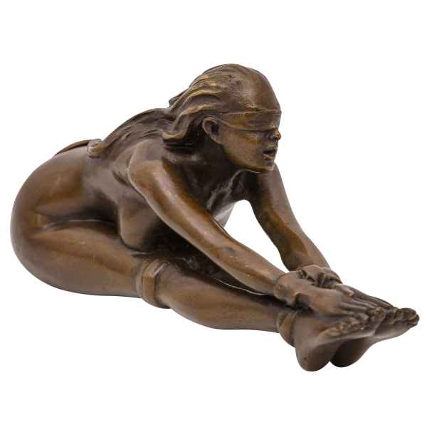 Bronzeskulptur Frau Erotik Kunst im Antik-Stil Bronze Figur Statue 13cm