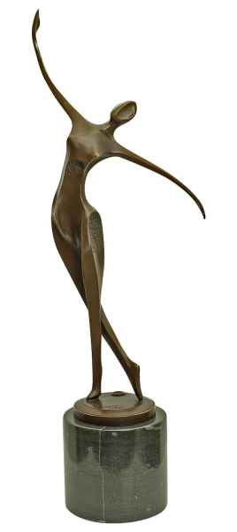 Bronzeskulptur Frau Tänzerin im Antik-Stil Bronze Figur Statue 53cm