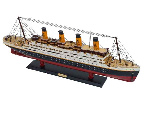 Modellschiff Titanic Schiff Holz 80cm Maritim Deko Antik-Stil kein Bausatz