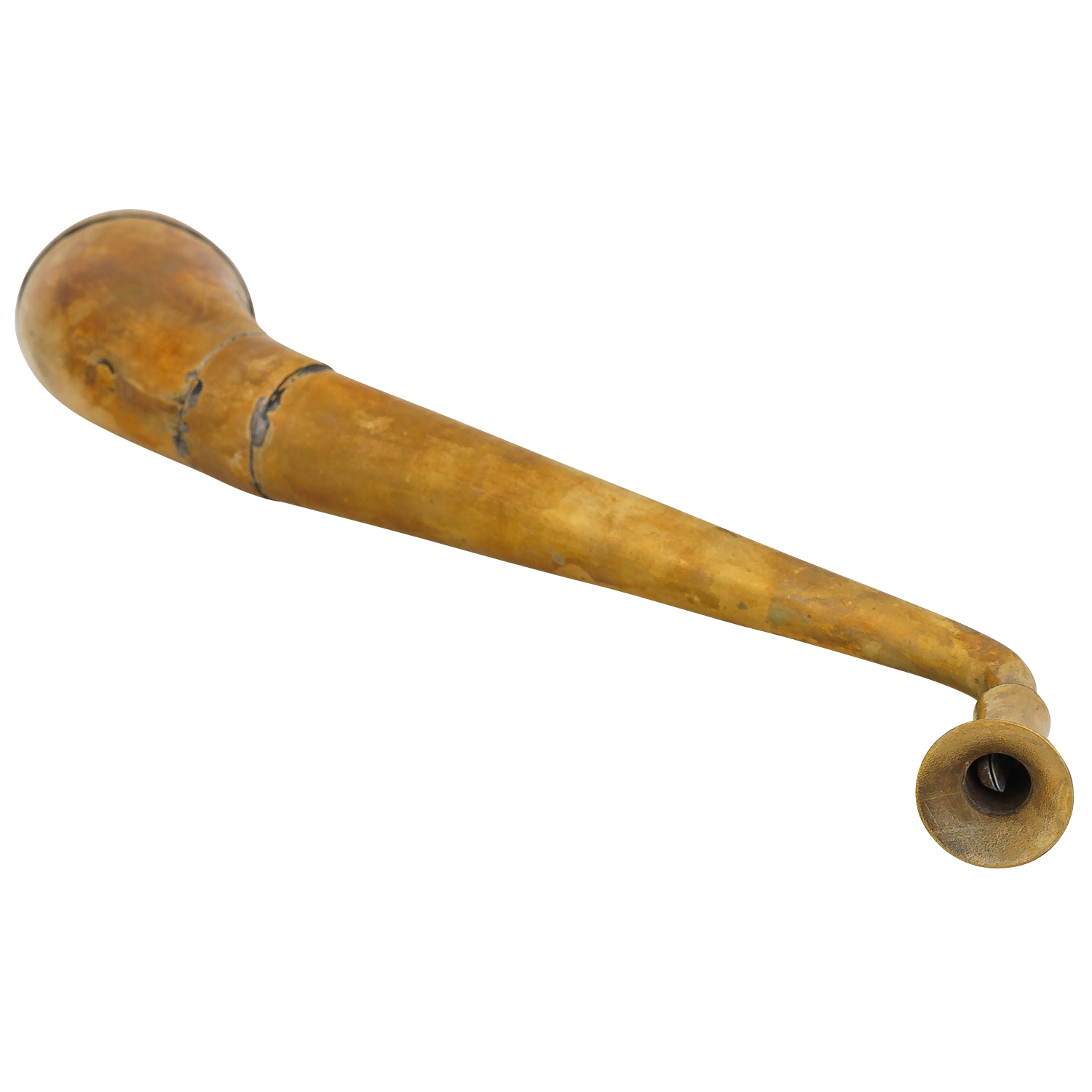 aubaho Cornet Acoustique stéthoscope décoration Trompette loreille 28cm Style Antique 
